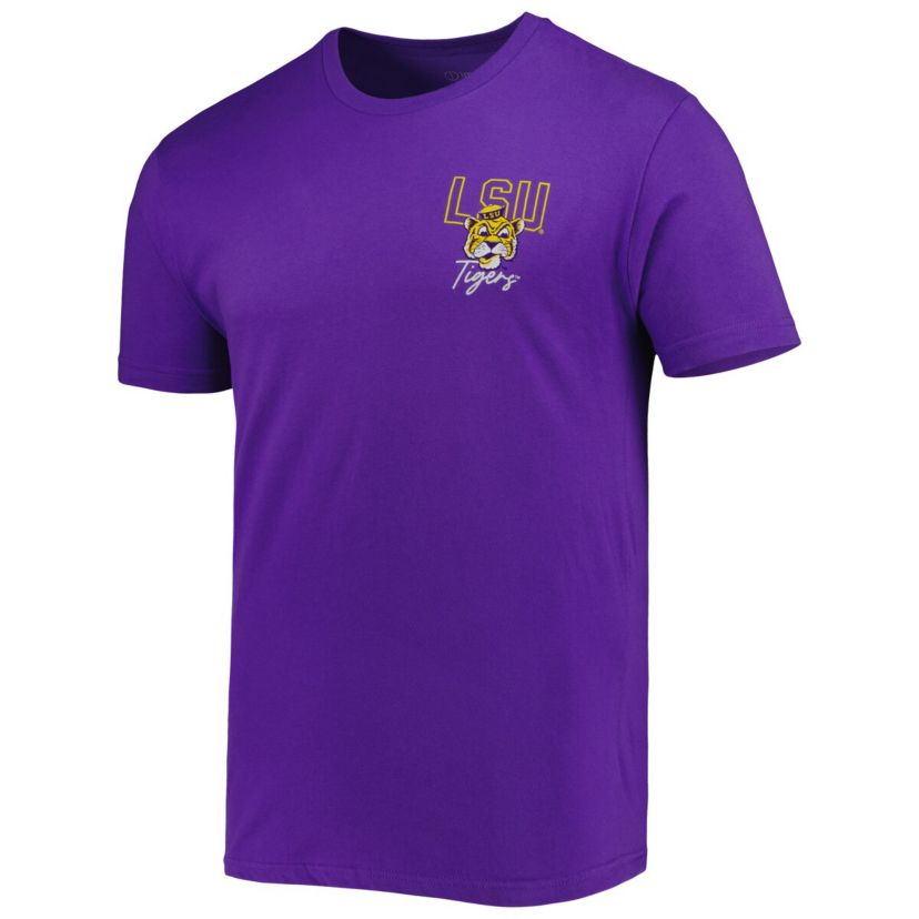 NCAA LSU Tigers Vintage Through the Years 2-Hit T-Shirt