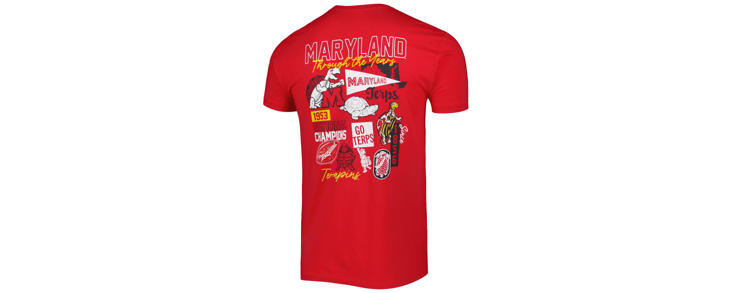 NCAA Maryland Terrapins Vintage Through the Years 2-Hit T-Shirt
