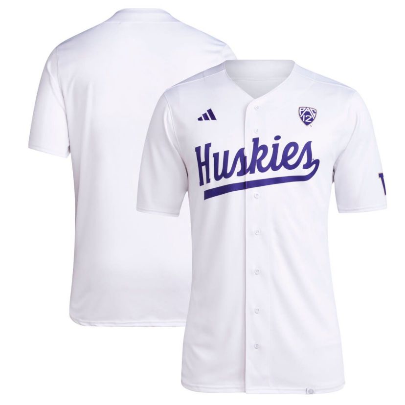 NCAA Washington Huskies Team Baseball Jersey