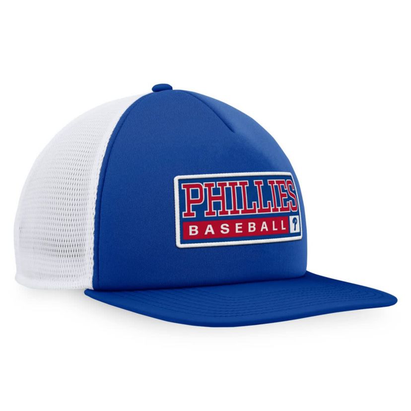 MLB Royal/White Philadelphia Phillies Foam Trucker Snapback Hat