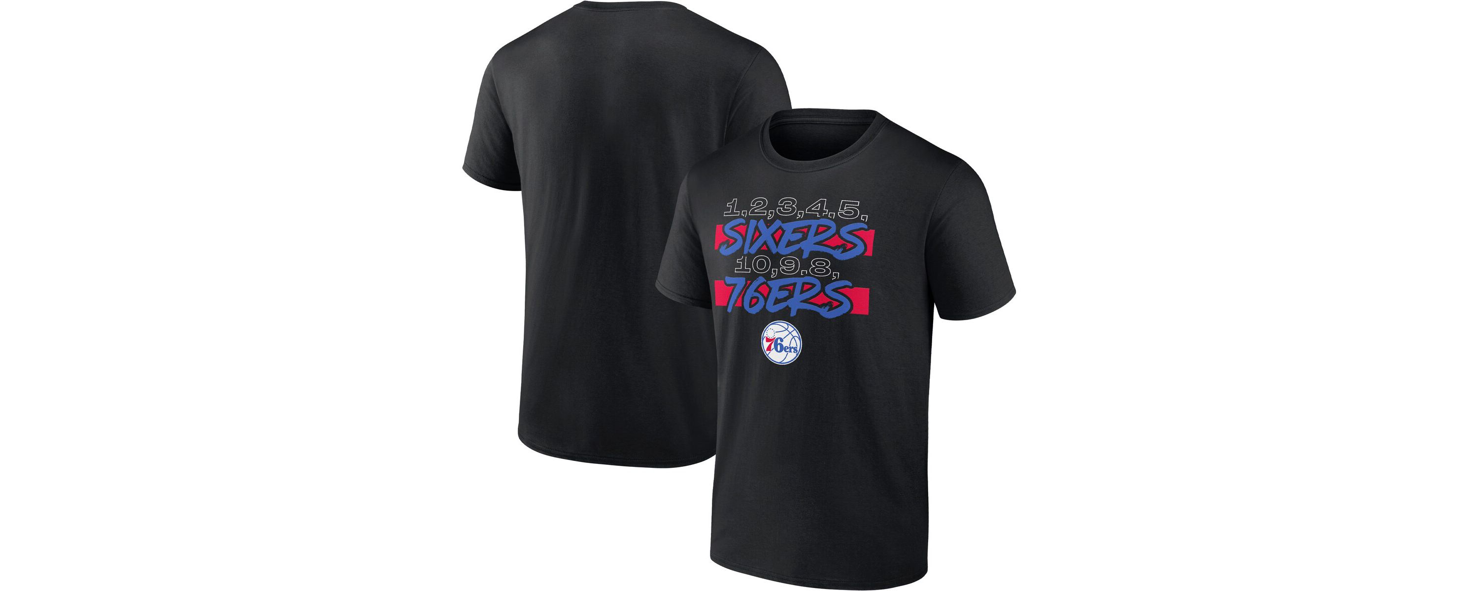 NBA Fanatics Philadelphia 76ers Count Hometown Collection T-Shirt