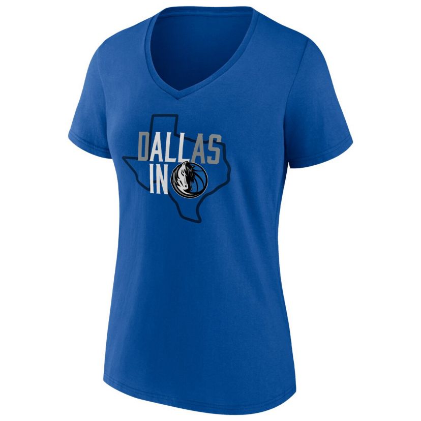NBA Fanatics Dallas Mavericks Hometown Collection All In V-Neck T-Shirt
