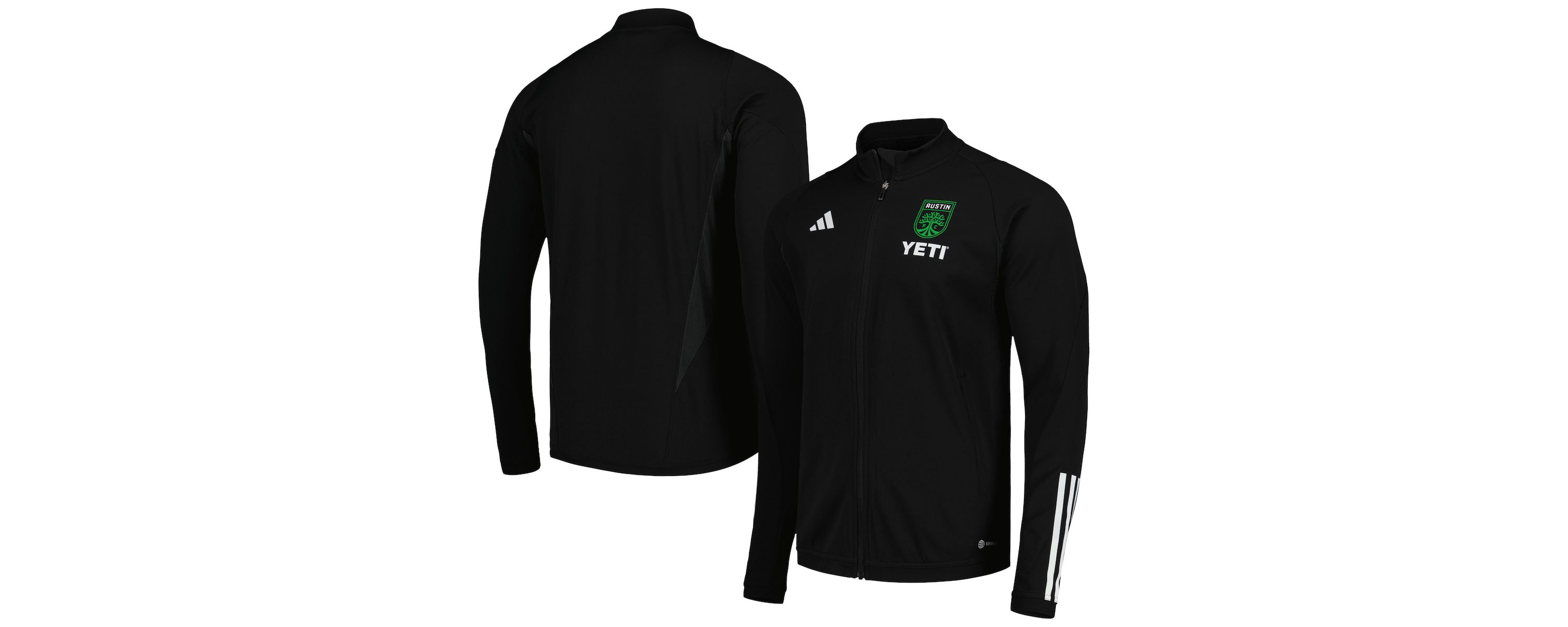 MLS Austin FC 2023 On-Field AEROREADY Full-Zip Training Top