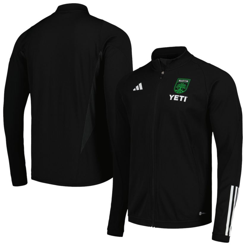 MLS Austin FC 2023 On-Field AEROREADY Full-Zip Training Top