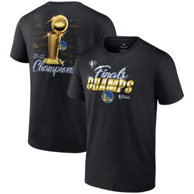 Men's NBA Fanatics Golden State Warriors 2022 NBA Finals s Forward Roster Signature T-Shirt, Black, 3XL