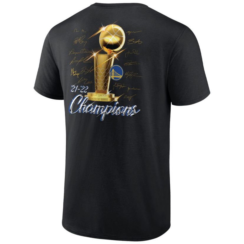 NBA Fanatics Golden State Warriors 2022 NBA Finals s Forward Roster Signature T-Shirt