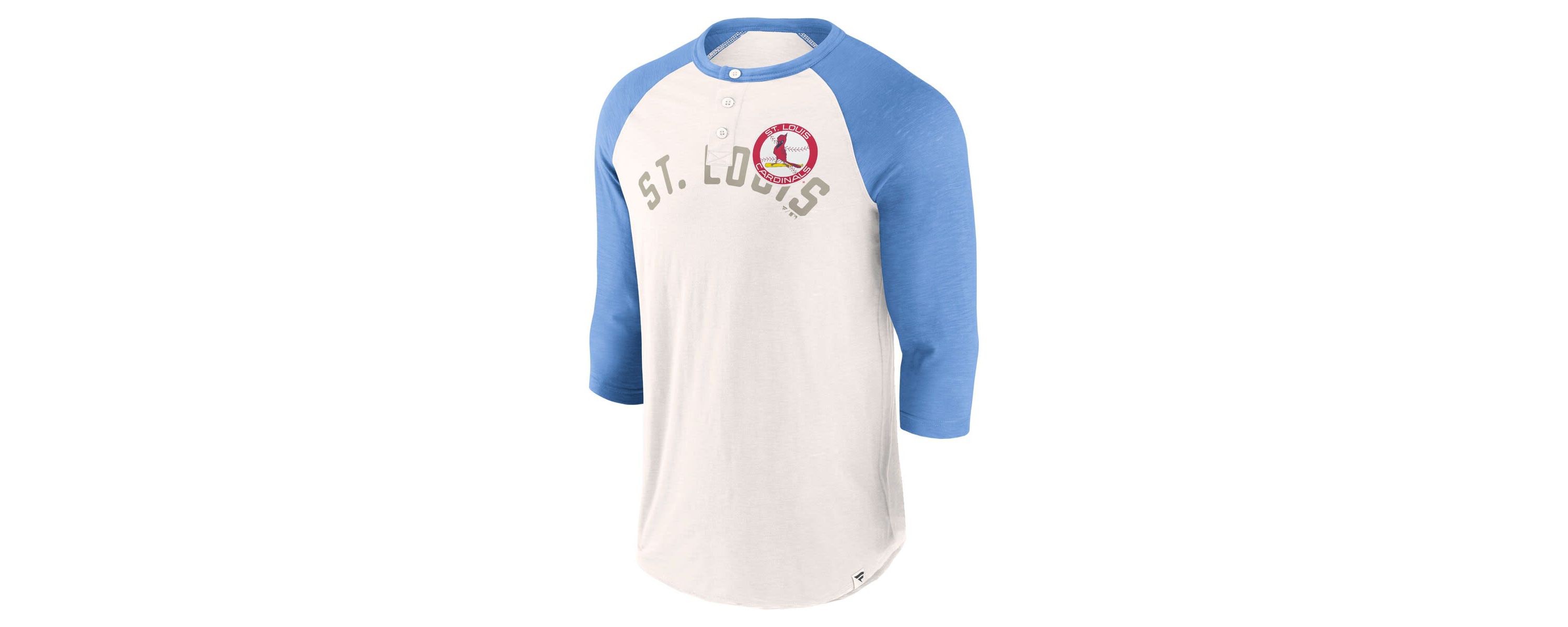 MLB Fanatics St. Louis Cardinals Backdoor Slider Raglan 3/4-Sleeve T-Shirt