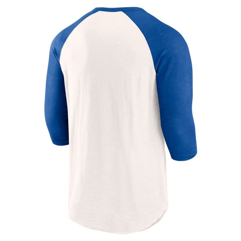 MLB Fanatics Atlanta Braves Backdoor Slider Raglan 3/4-Sleeve T-Shirt
