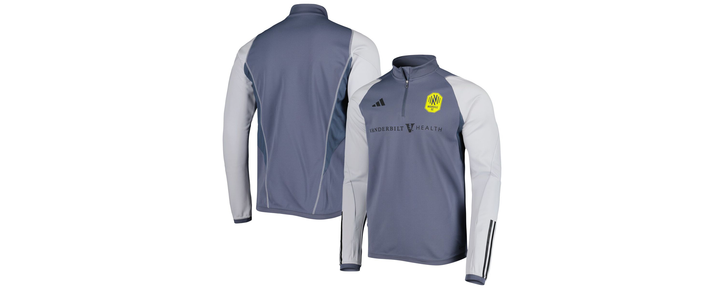 MLS Nashville SC 2023 On-Field AEROREADY Quarter-Zip Training Top
