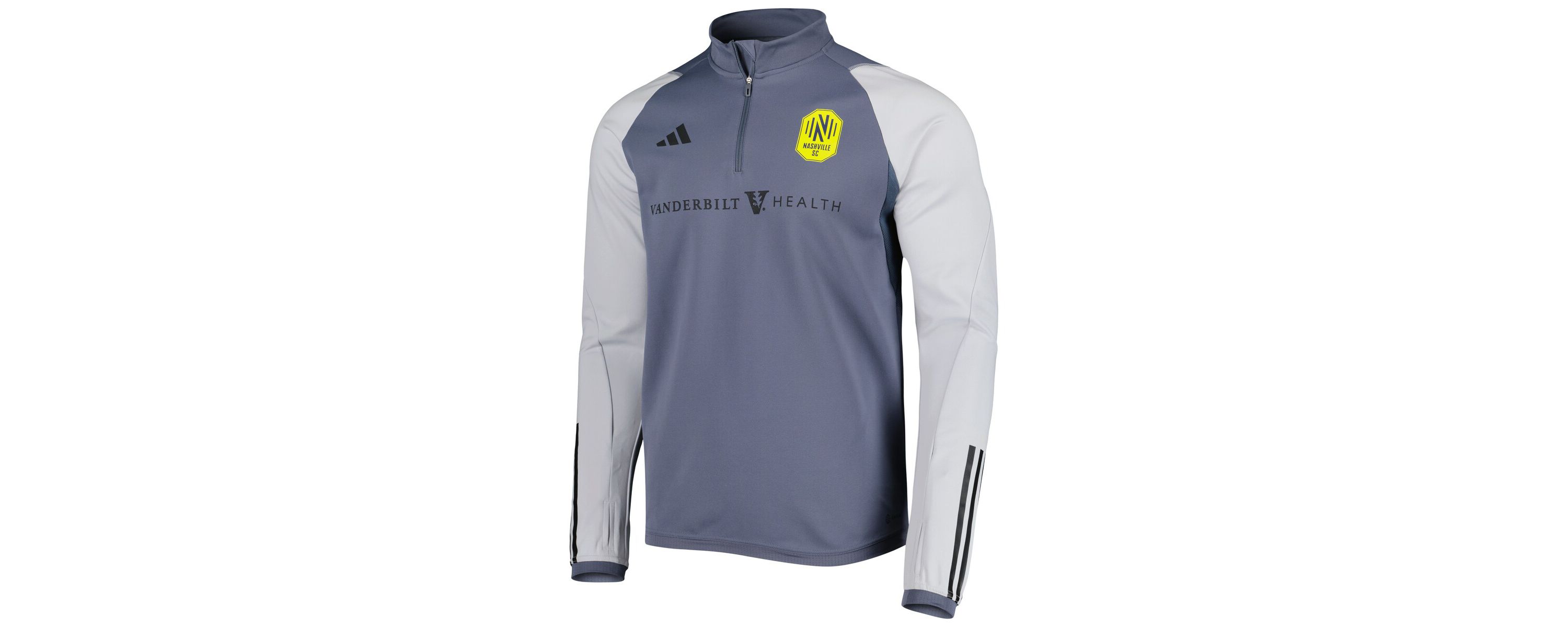 MLS Nashville SC 2023 On-Field AEROREADY Quarter-Zip Training Top