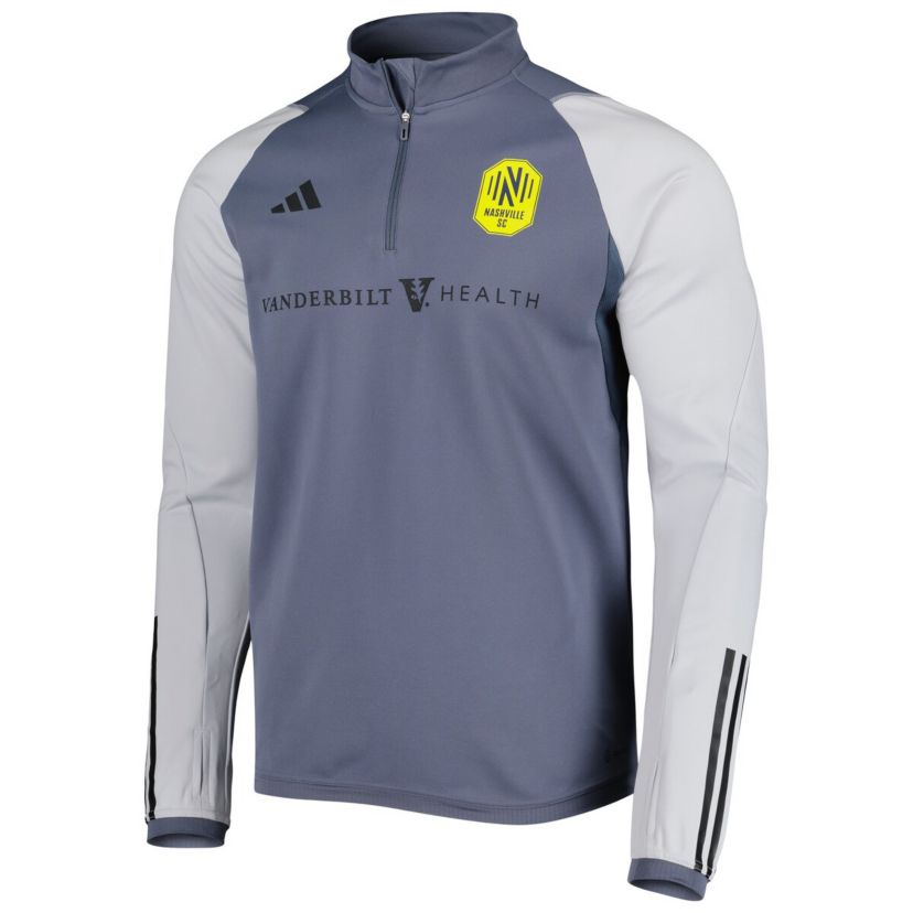MLS Nashville SC 2023 On-Field AEROREADY Quarter-Zip Training Top
