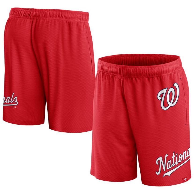 MLB Fanatics Washington Nationals Clincher Mesh Shorts