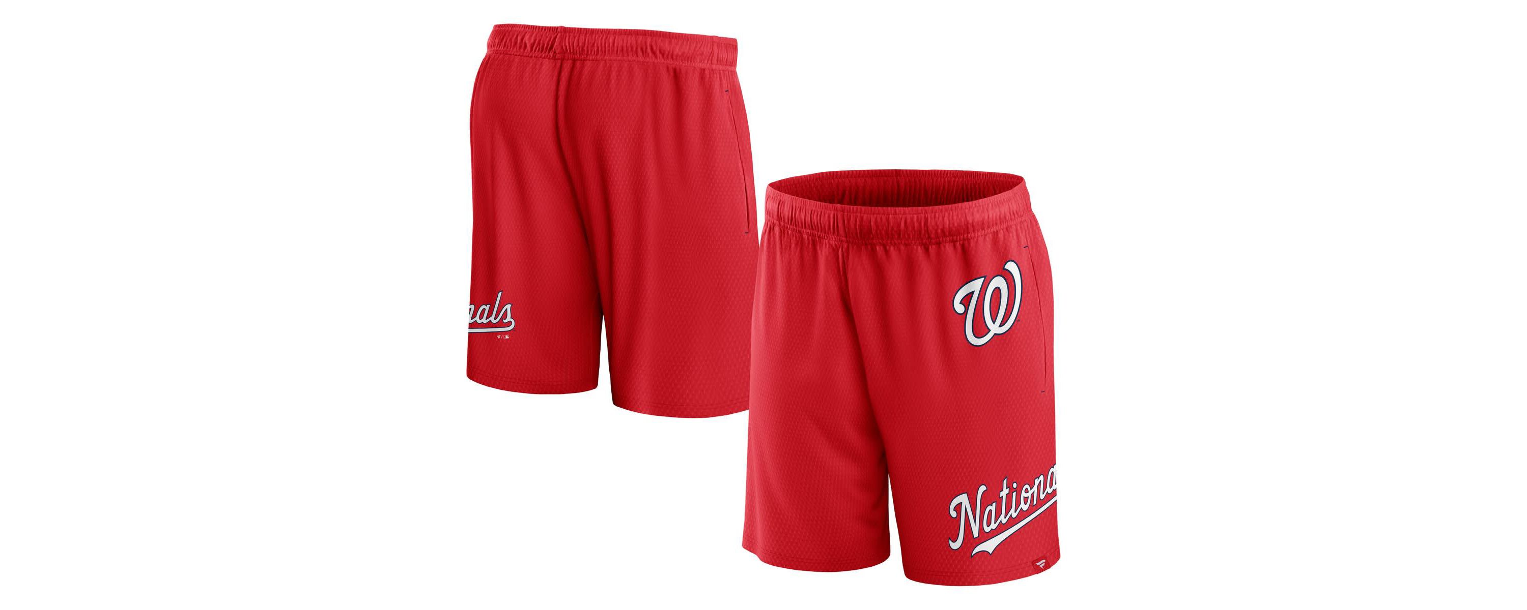 MLB Fanatics Washington Nationals Clincher Mesh Shorts