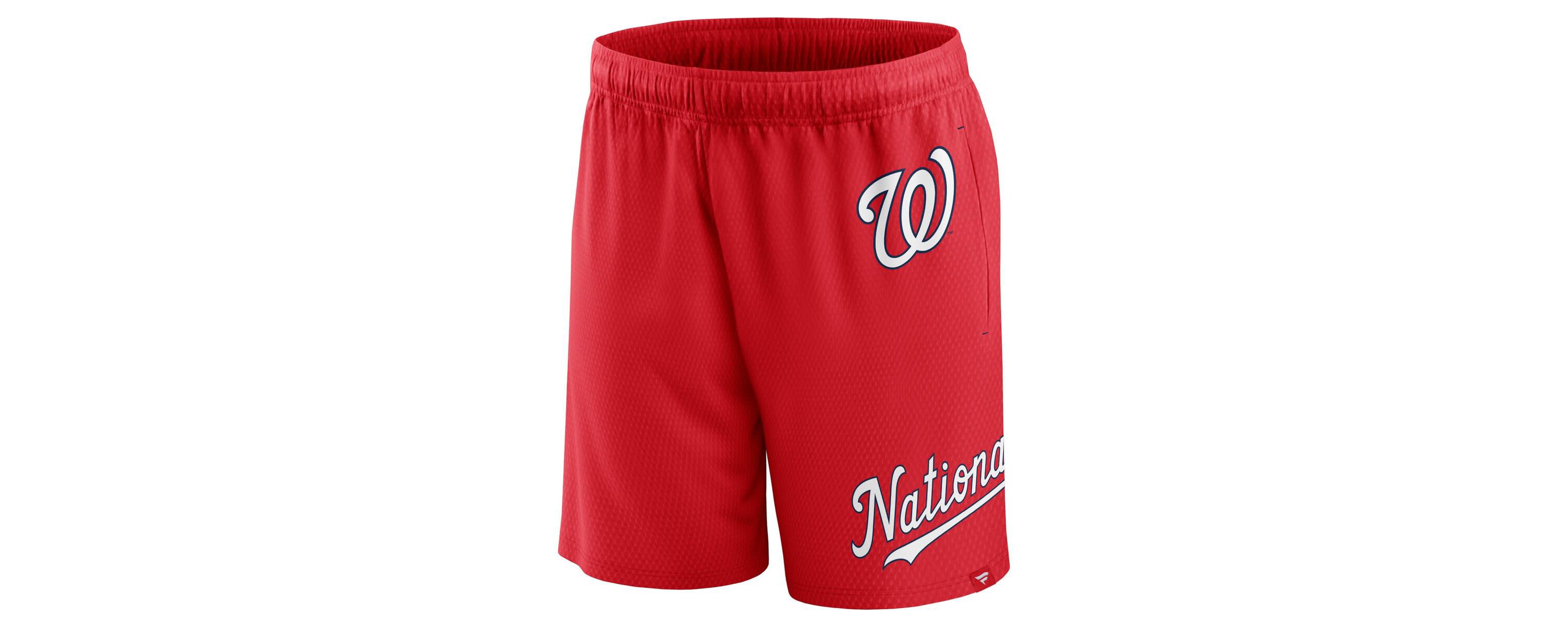 MLB Fanatics Washington Nationals Clincher Mesh Shorts