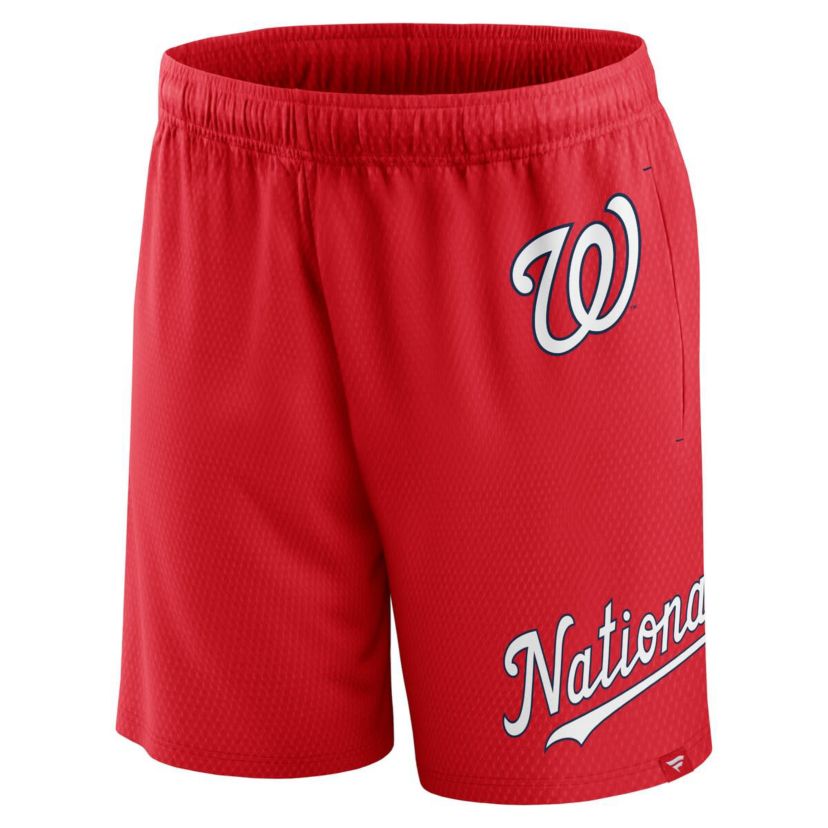 MLB Fanatics Washington Nationals Clincher Mesh Shorts