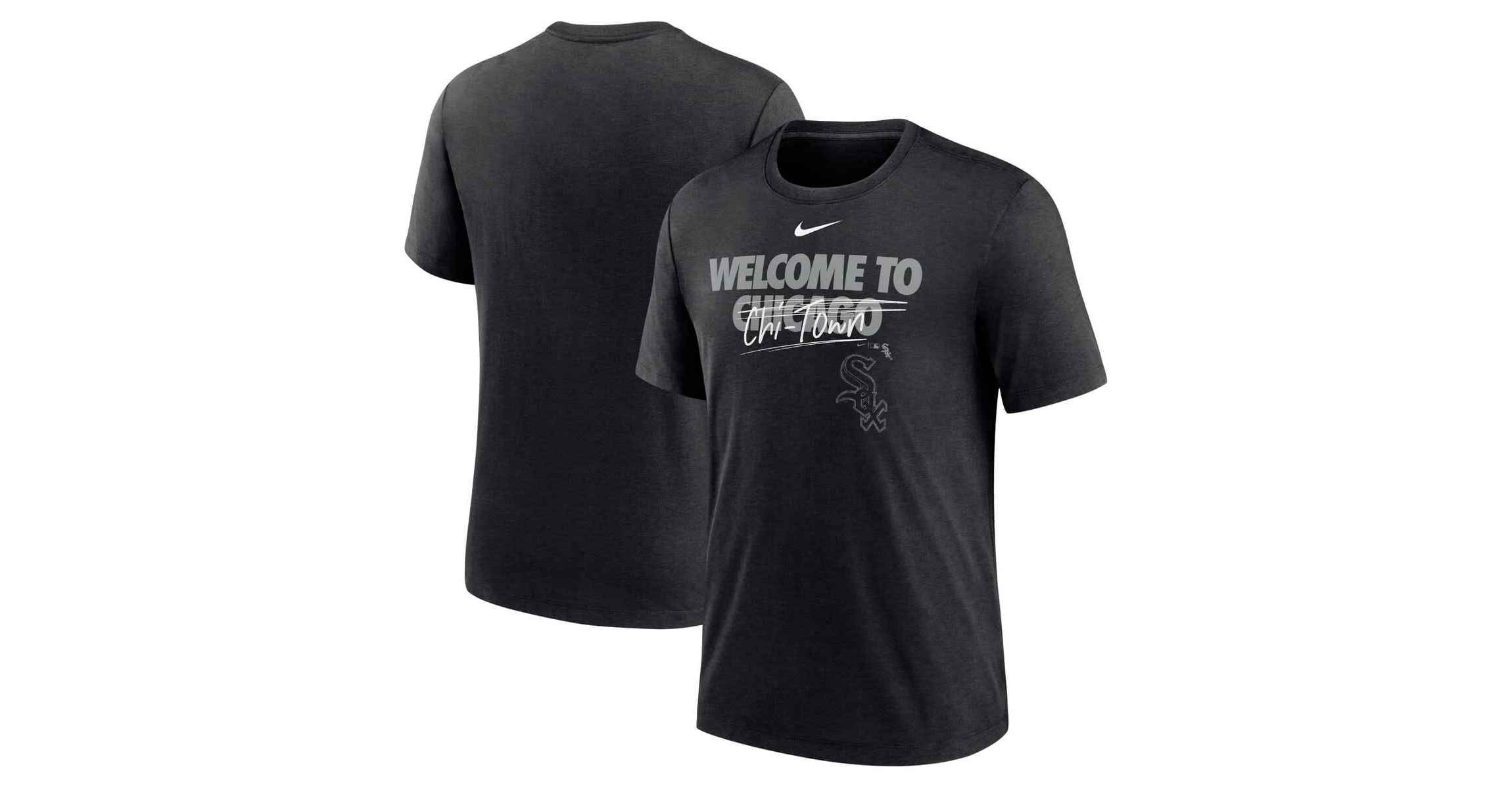 Chicago White Sox MLB Nike Chicago Sox Home Spin Tri-Blend T-Shirt