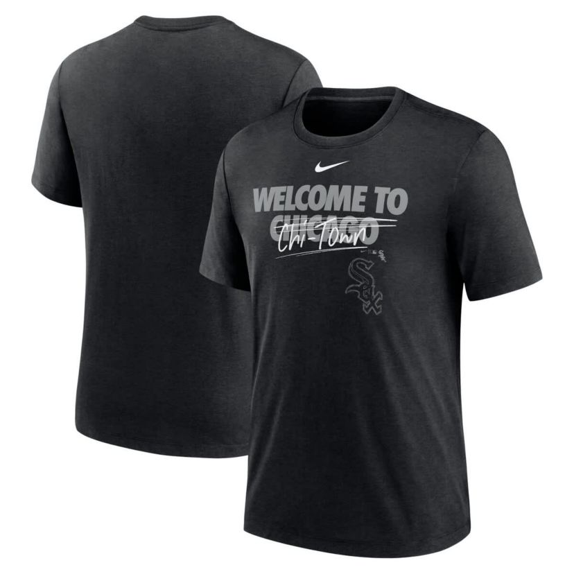 Chicago White Sox MLB Nike Chicago Sox Home Spin Tri-Blend T-Shirt