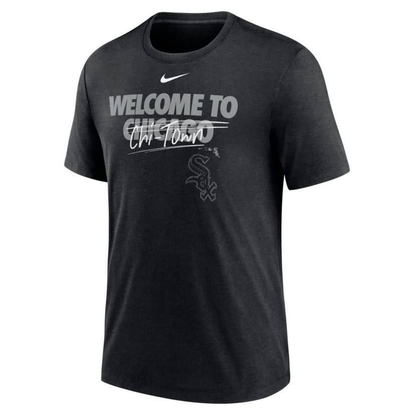 Chicago White Sox MLB Nike Chicago Sox Home Spin Tri-Blend T-Shirt