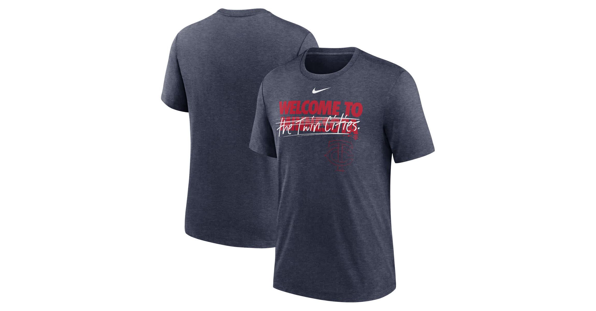 MLB Nike Minnesota Twins Home Spin Tri-Blend T-Shirt