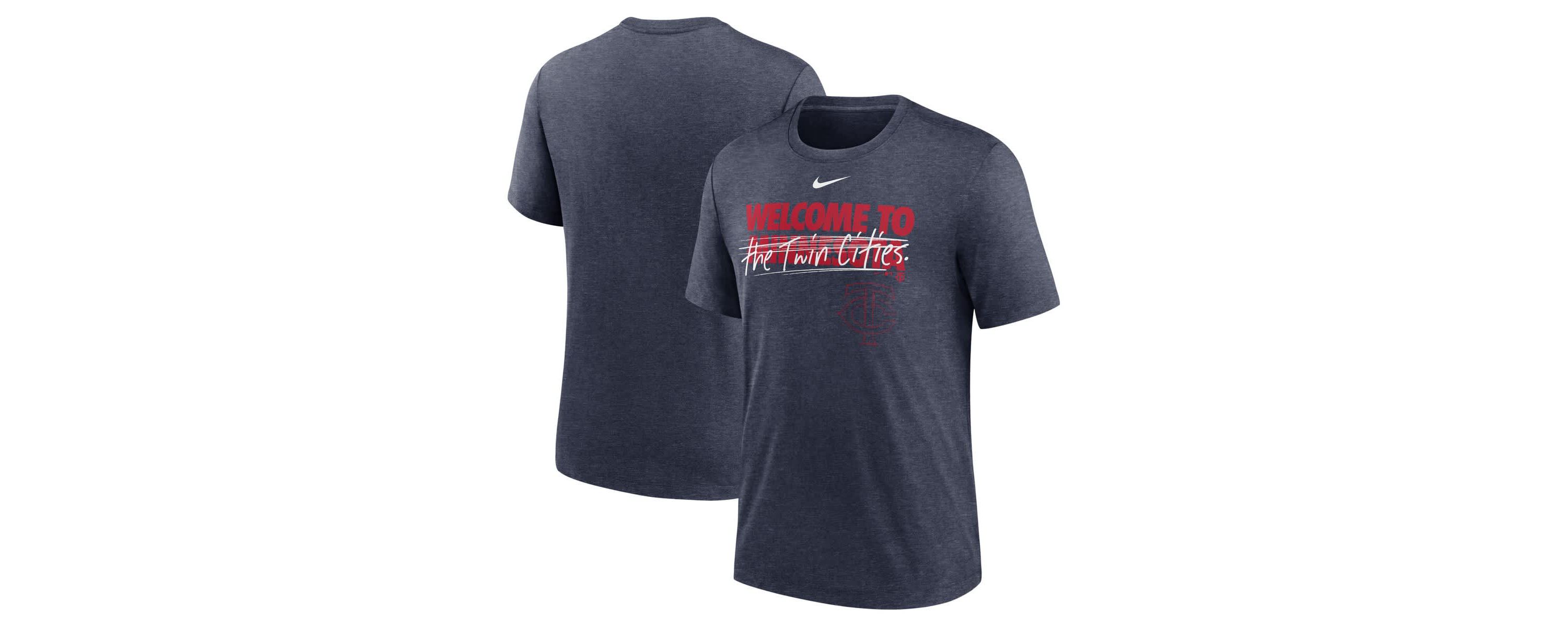 MLB Nike Minnesota Twins Home Spin Tri-Blend T-Shirt