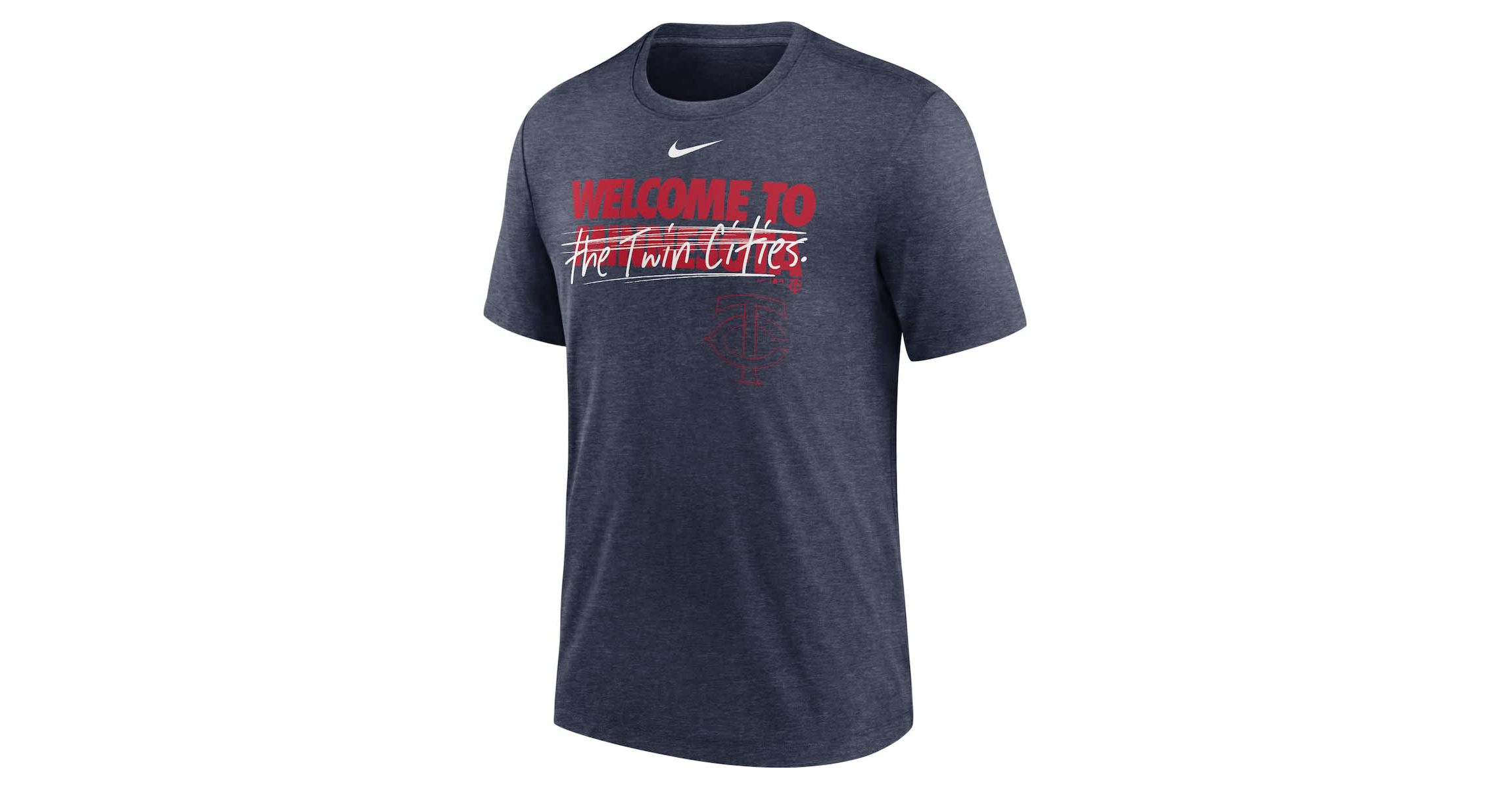 MLB Nike Minnesota Twins Home Spin Tri-Blend T-Shirt