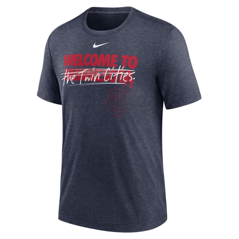 MLB Nike Minnesota Twins Home Spin Tri-Blend T-Shirt