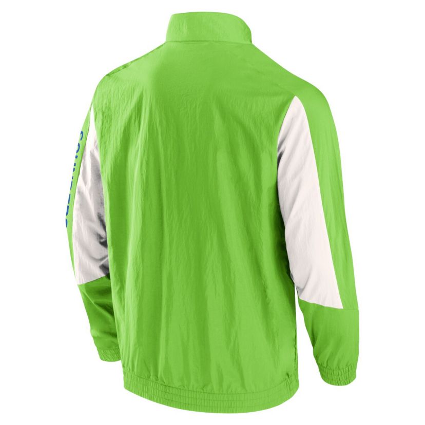 MLS Fanatics Rave Seattle Sounders FC Net Goal Raglan Full-Zip Track Jacket