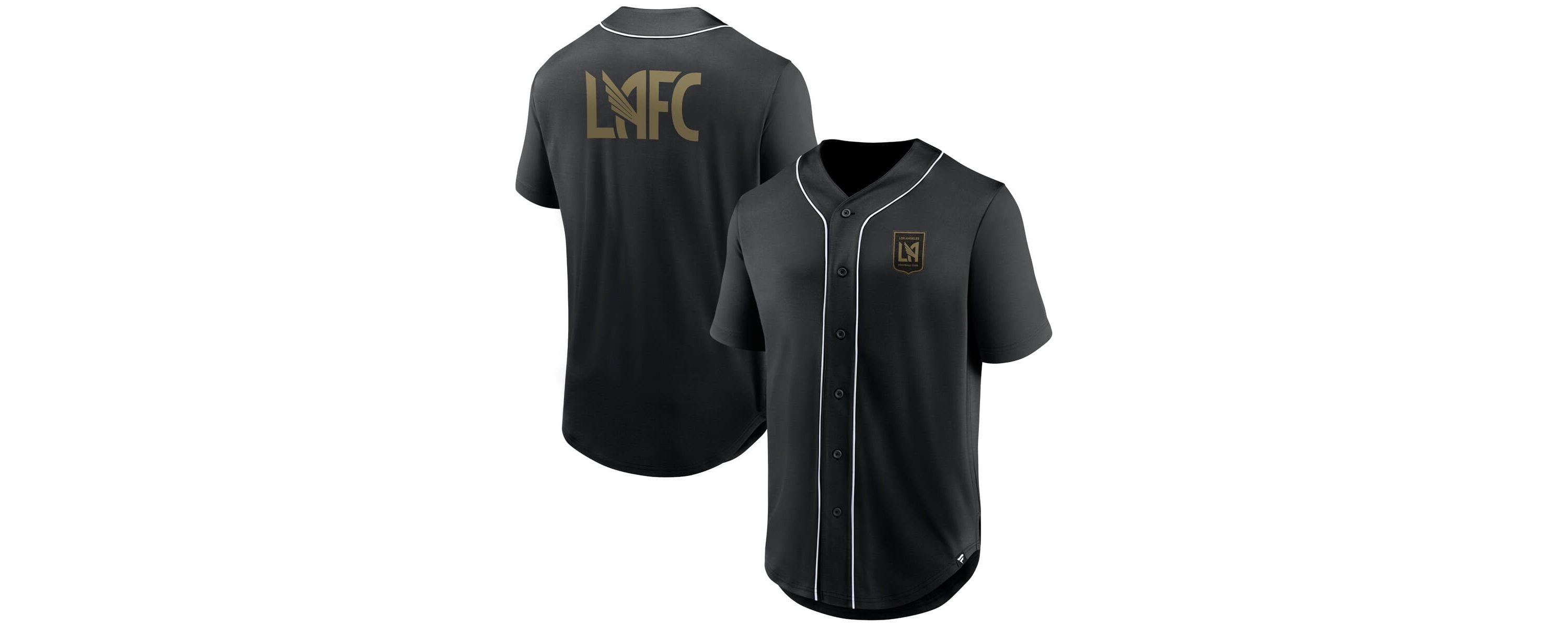 MLS Fanatics LAFC Third Period Fashion Baseball Button-Up Jersey