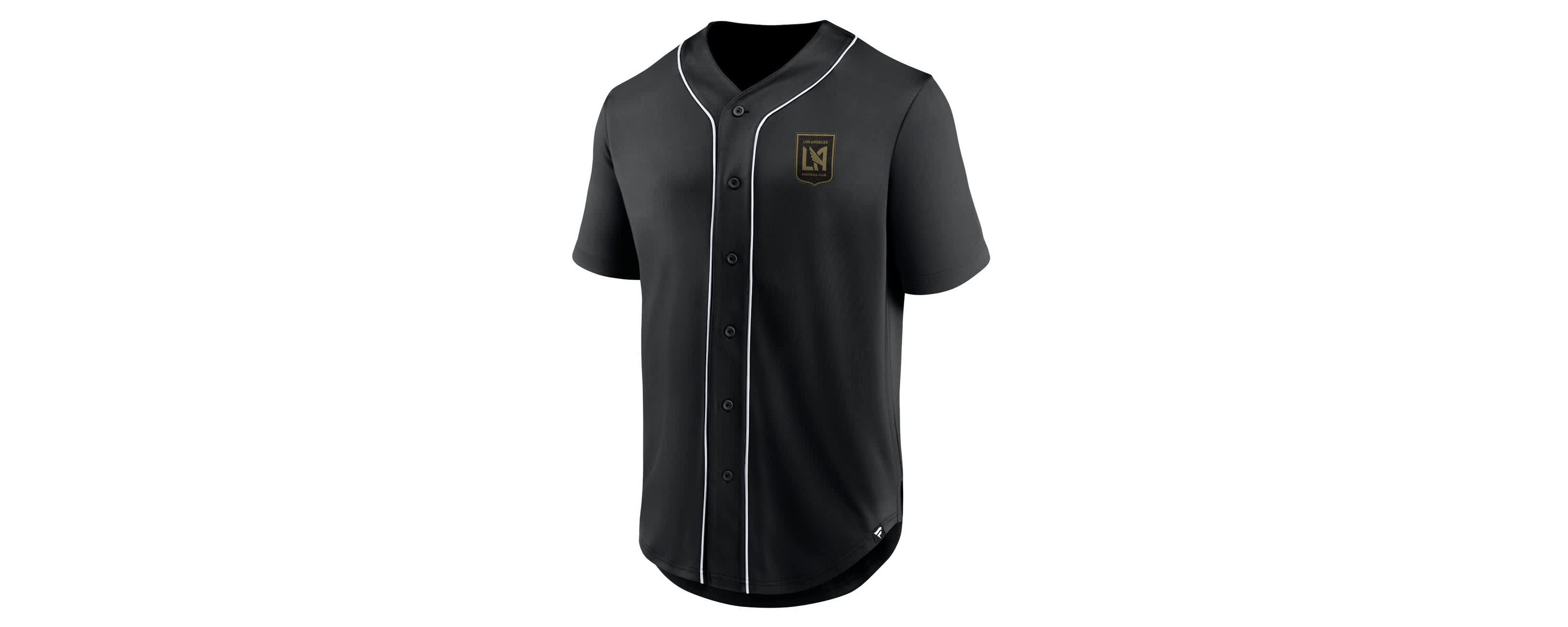 MLS Fanatics LAFC Third Period Fashion Baseball Button-Up Jersey