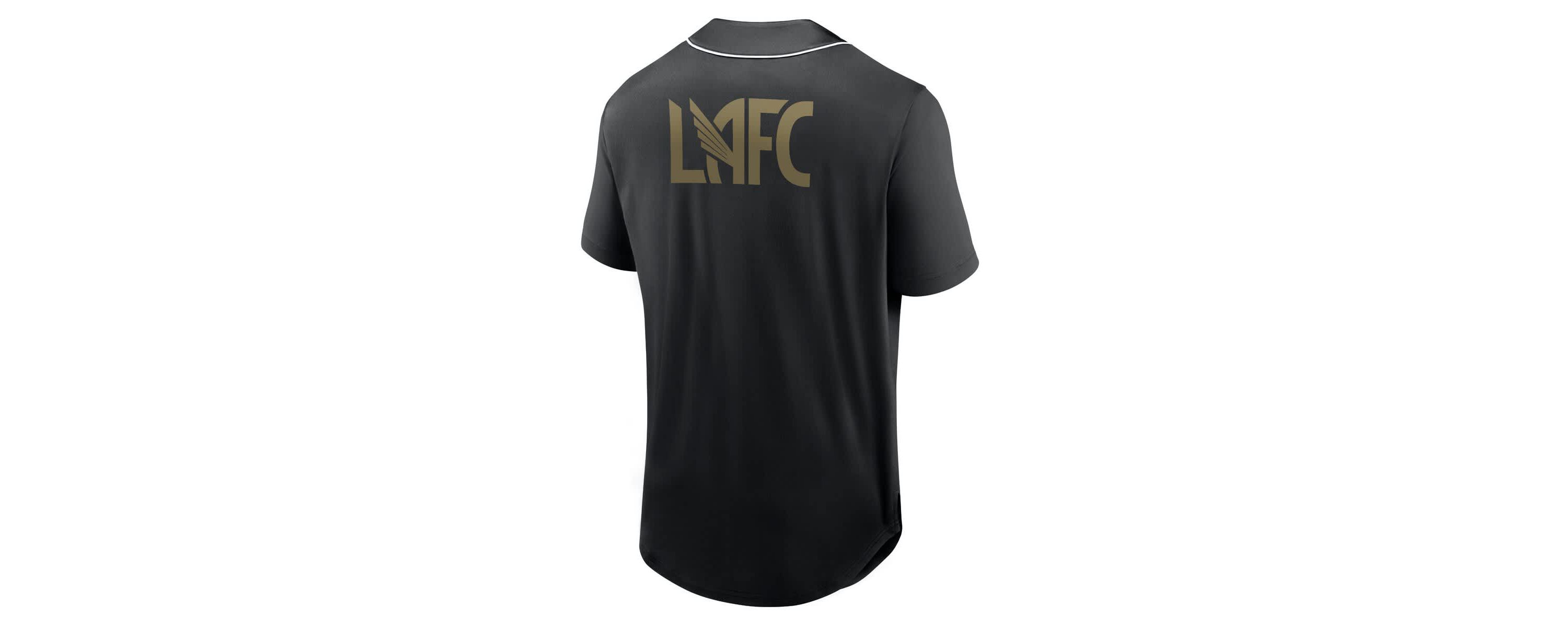 MLS Fanatics LAFC Third Period Fashion Baseball Button-Up Jersey