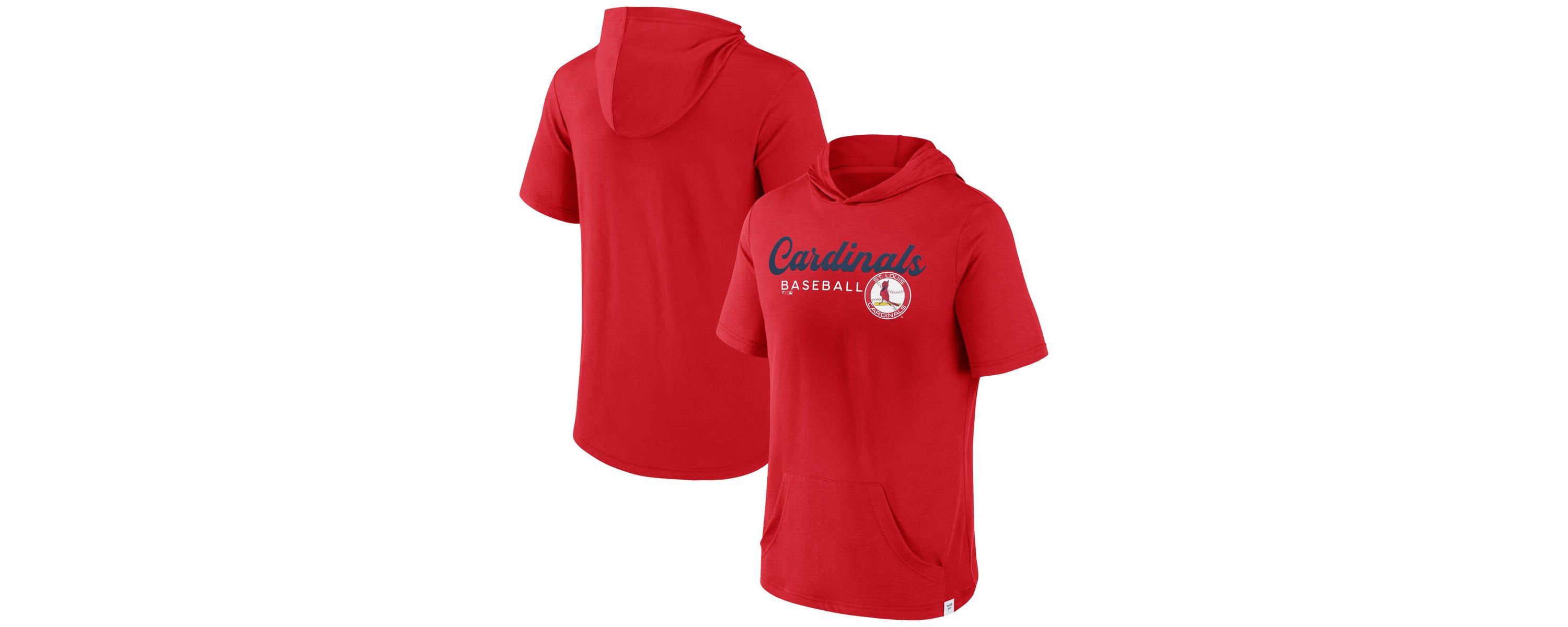 MLB Fanatics St. Louis Cardinals Offensive Strategy Short Sleeve Pullover Hoodie