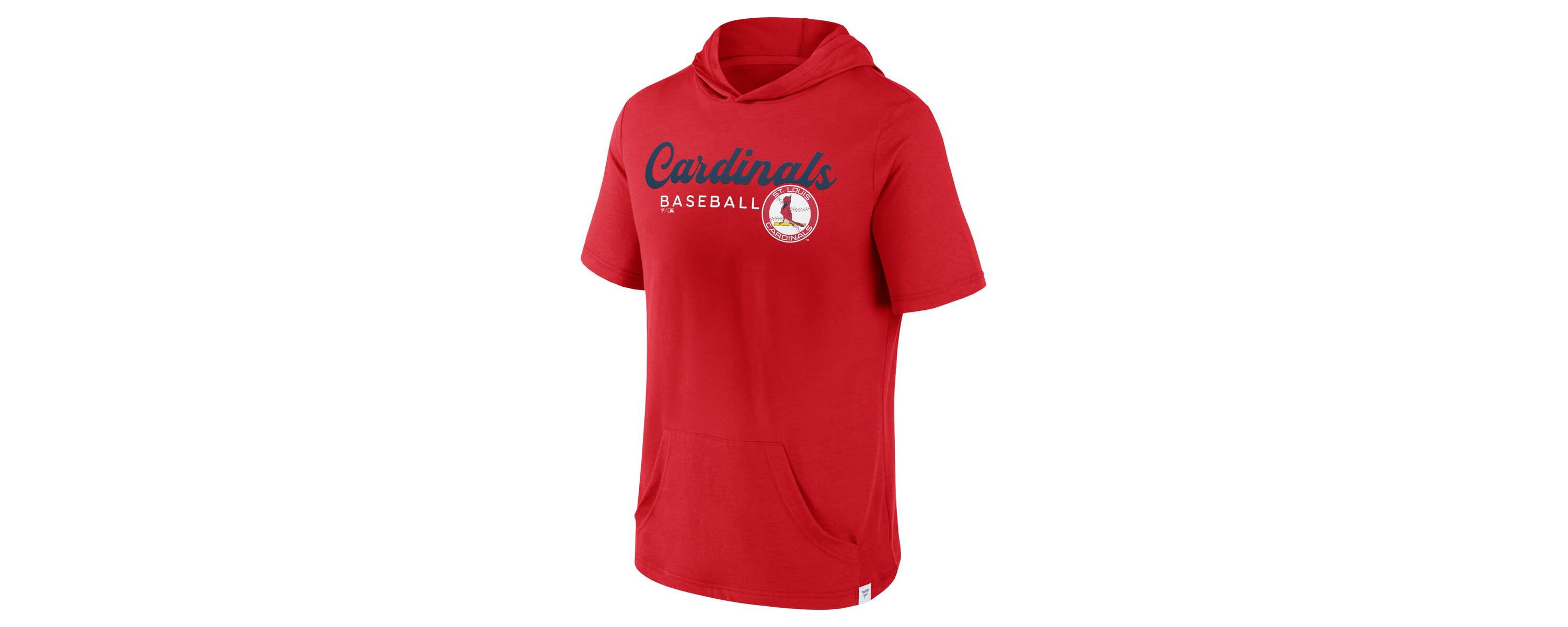 MLB Fanatics St. Louis Cardinals Offensive Strategy Short Sleeve Pullover Hoodie