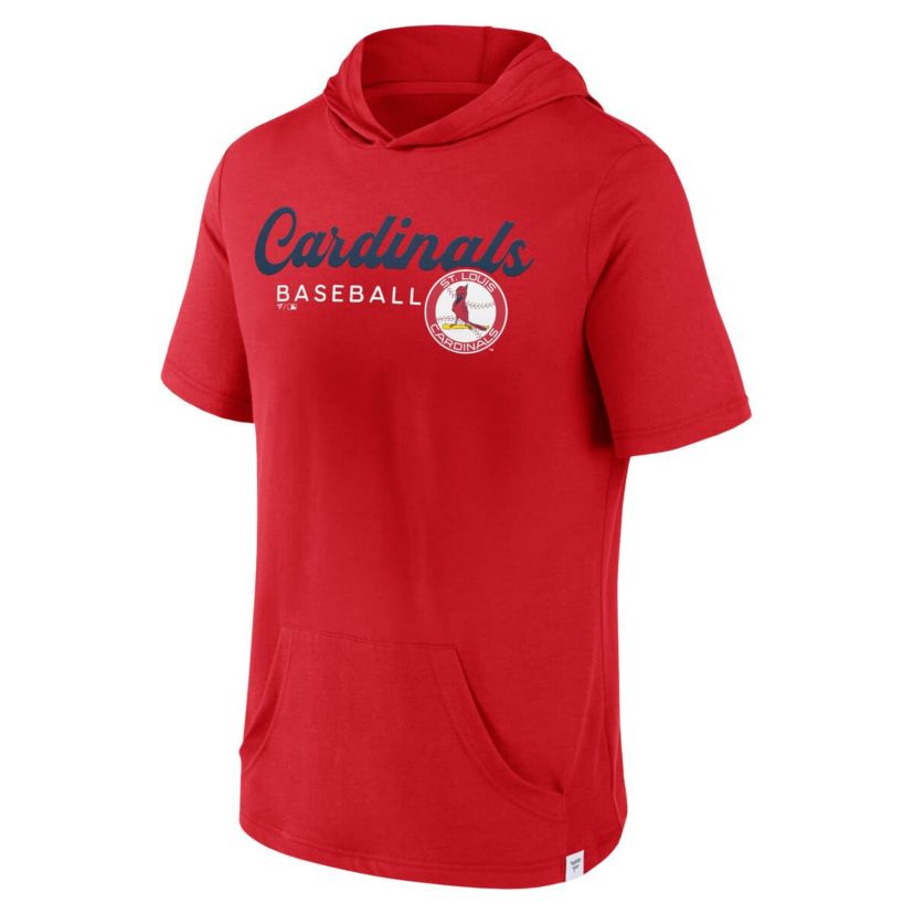 MLB Fanatics St. Louis Cardinals Offensive Strategy Short Sleeve Pullover Hoodie