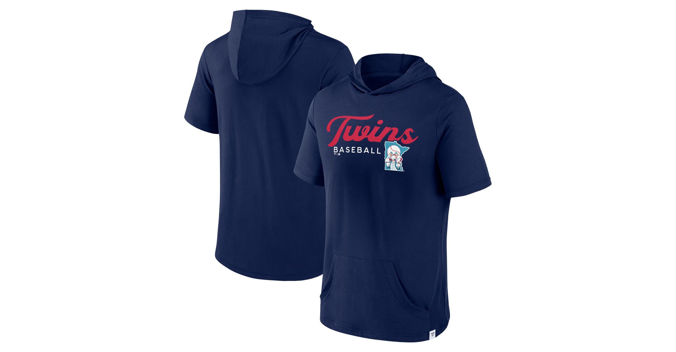 MLB Fanatics Minnesota Twins Offensive Strategy Short Sleeve Pullover Hoodie