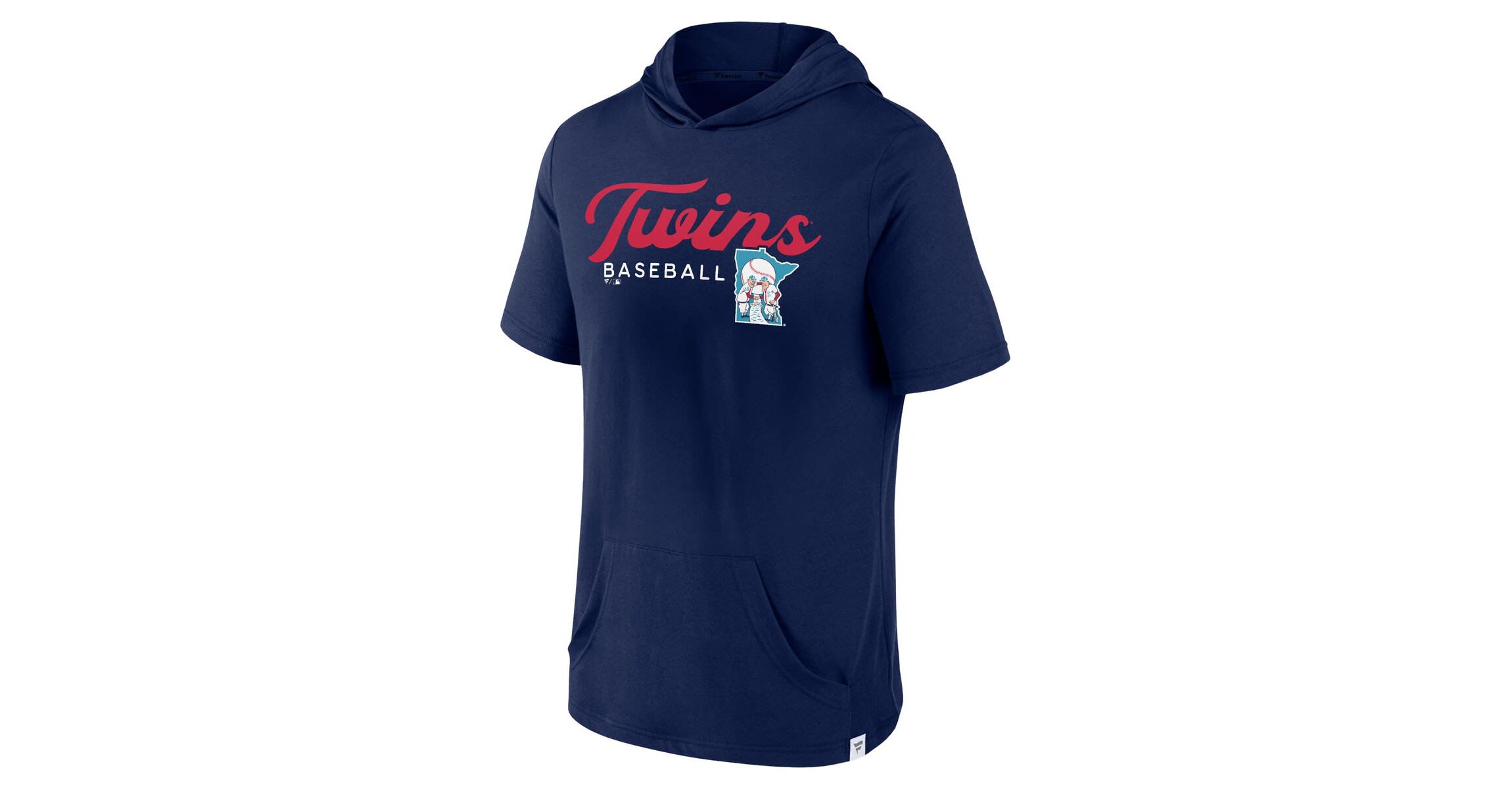 MLB Fanatics Minnesota Twins Offensive Strategy Short Sleeve Pullover Hoodie
