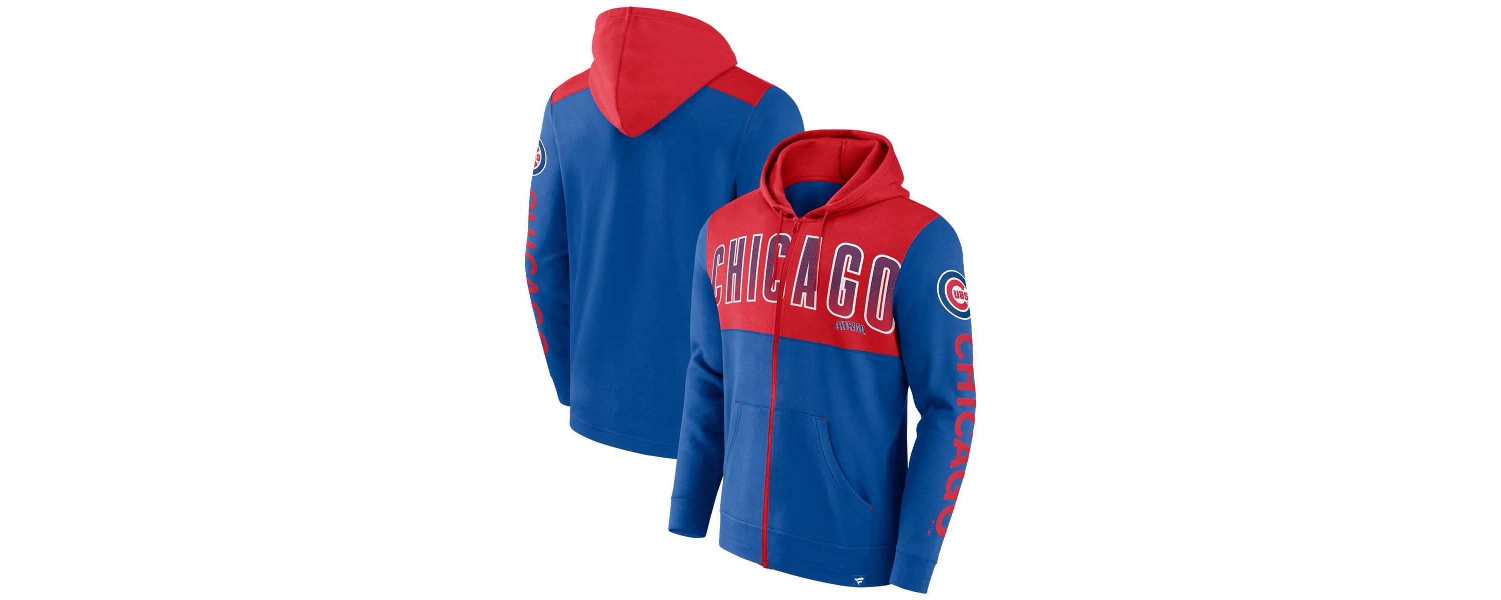 MLB Fanatics Chicago Cubs Walk Off Fleece Full-Zip Hoodie