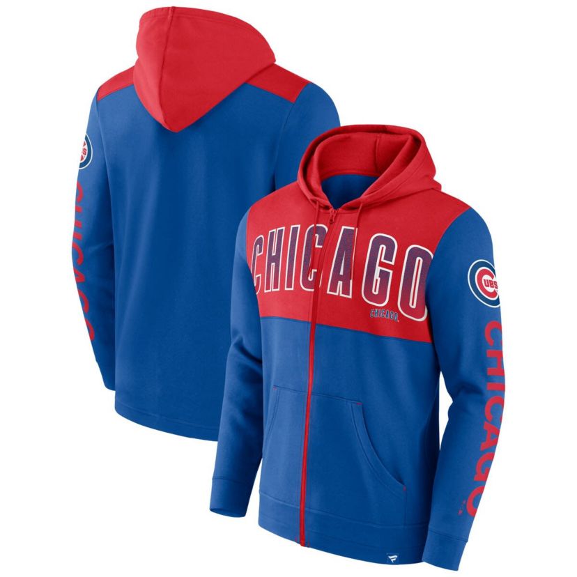 MLB Fanatics Chicago Cubs Walk Off Fleece Full-Zip Hoodie