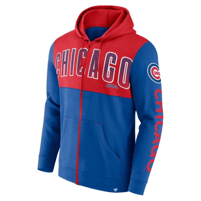 MLB Fanatics Chicago Cubs Walk Off Fleece Full-Zip Hoodie