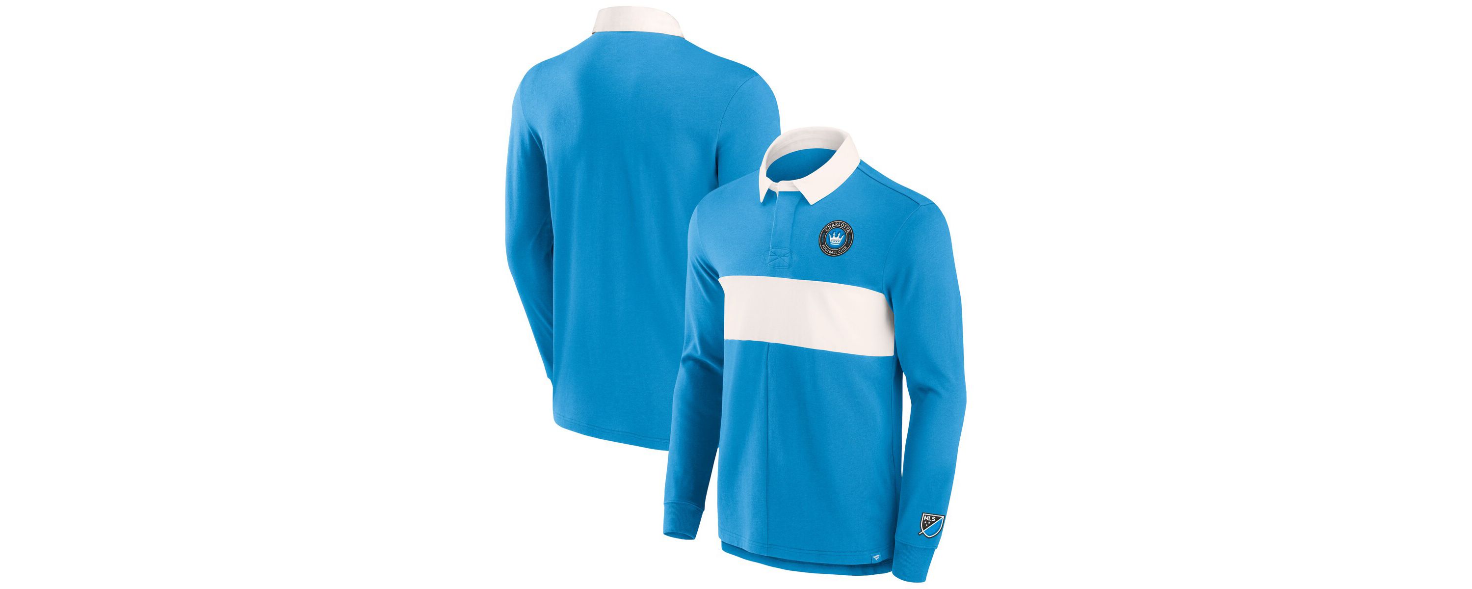 MLS Fanatics Charlotte FC Penalty Kick Long Sleeve Polo