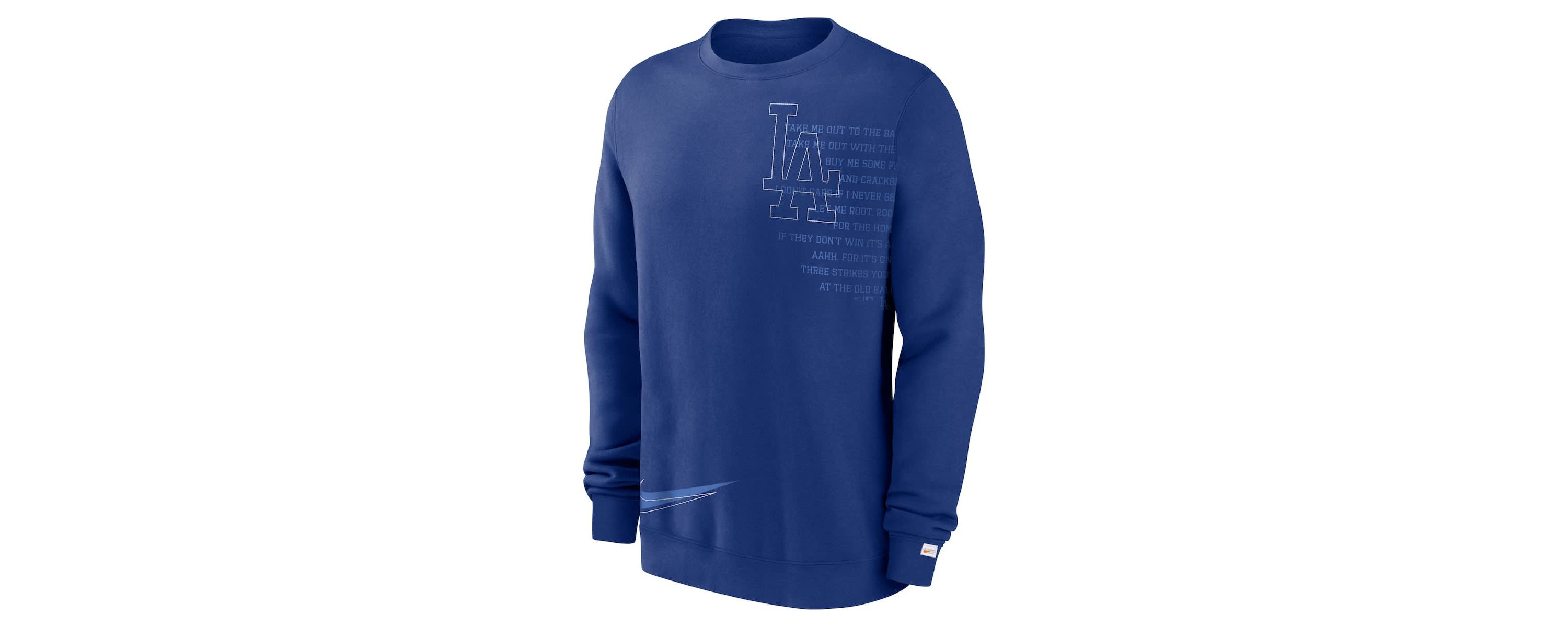 MLB Nike Los Angeles Dodgers Statement Ball Game Fleece Pullover Sweatshirt