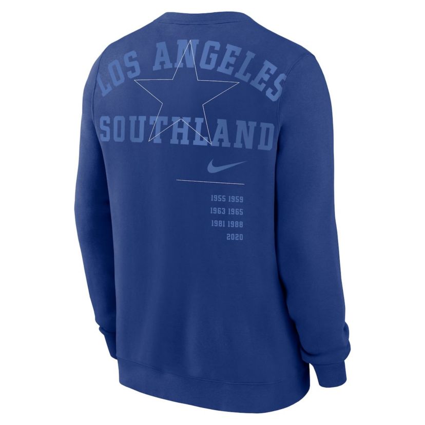 MLB Nike Los Angeles Dodgers Statement Ball Game Fleece Pullover Sweatshirt