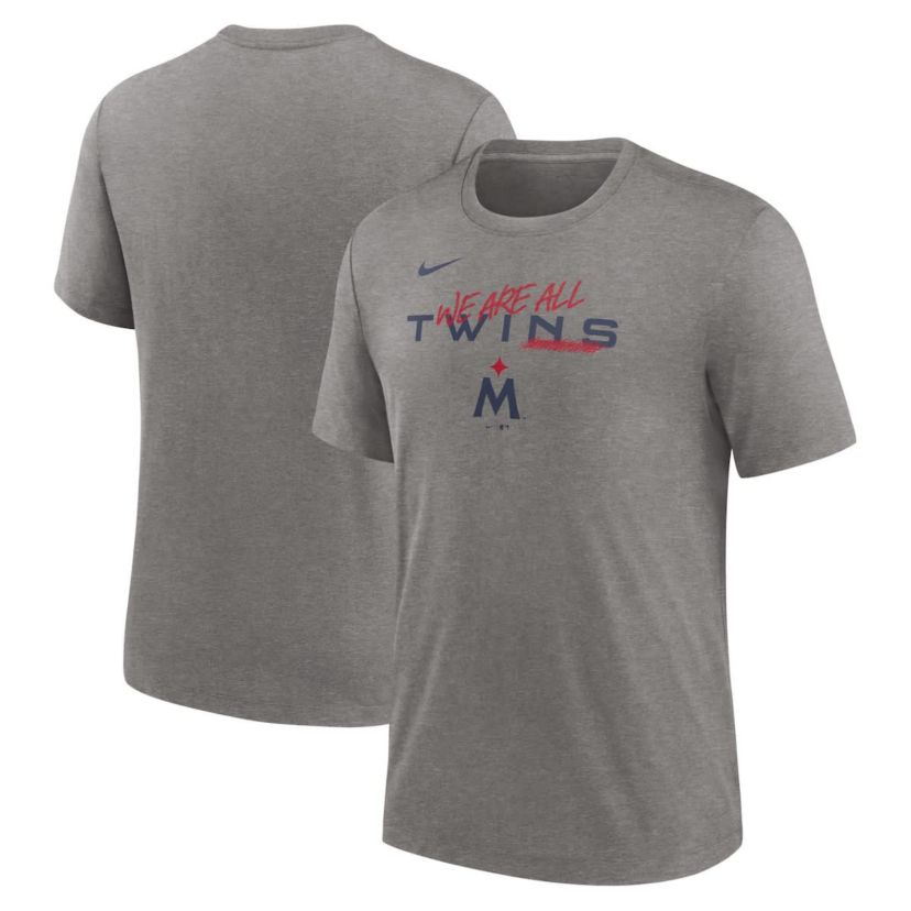 MLB Nike Minnesota Twins We Are All Tri-Blend T-Shirt
