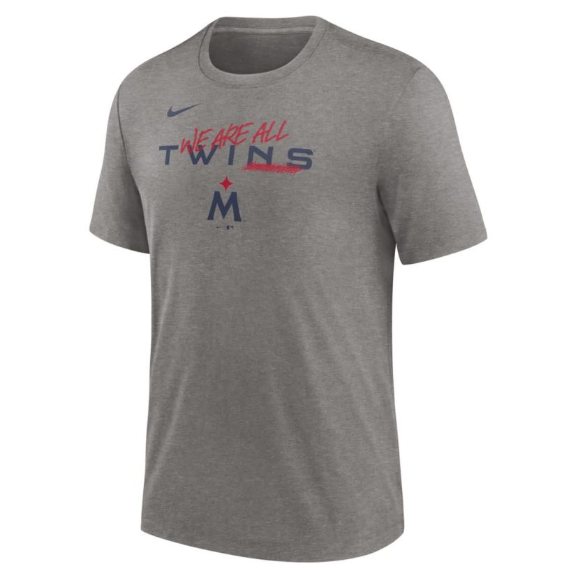 MLB Nike Minnesota Twins We Are All Tri-Blend T-Shirt