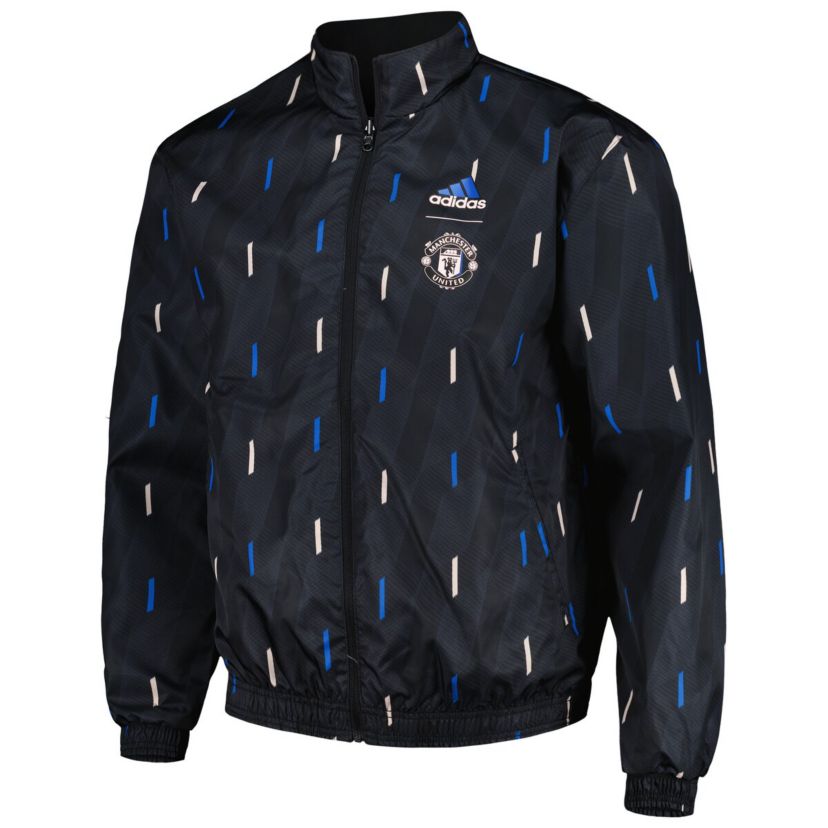 International Clubs Manchester United 2022/23 On-Field Team Logo Anthem Reversible Full-Zip Jacket