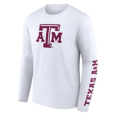 NCAA Fanatics Texas A&M Aggies Double Time 2-Hit Long Sleeve T-Shirt