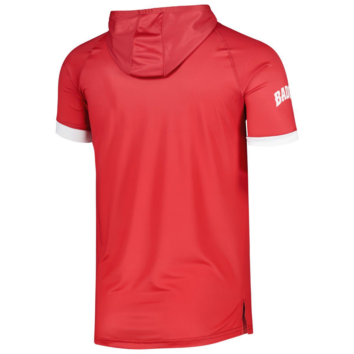 NCAA Under Armour Wisconsin Badgers On-Court Raglan Hoodie T-Shirt