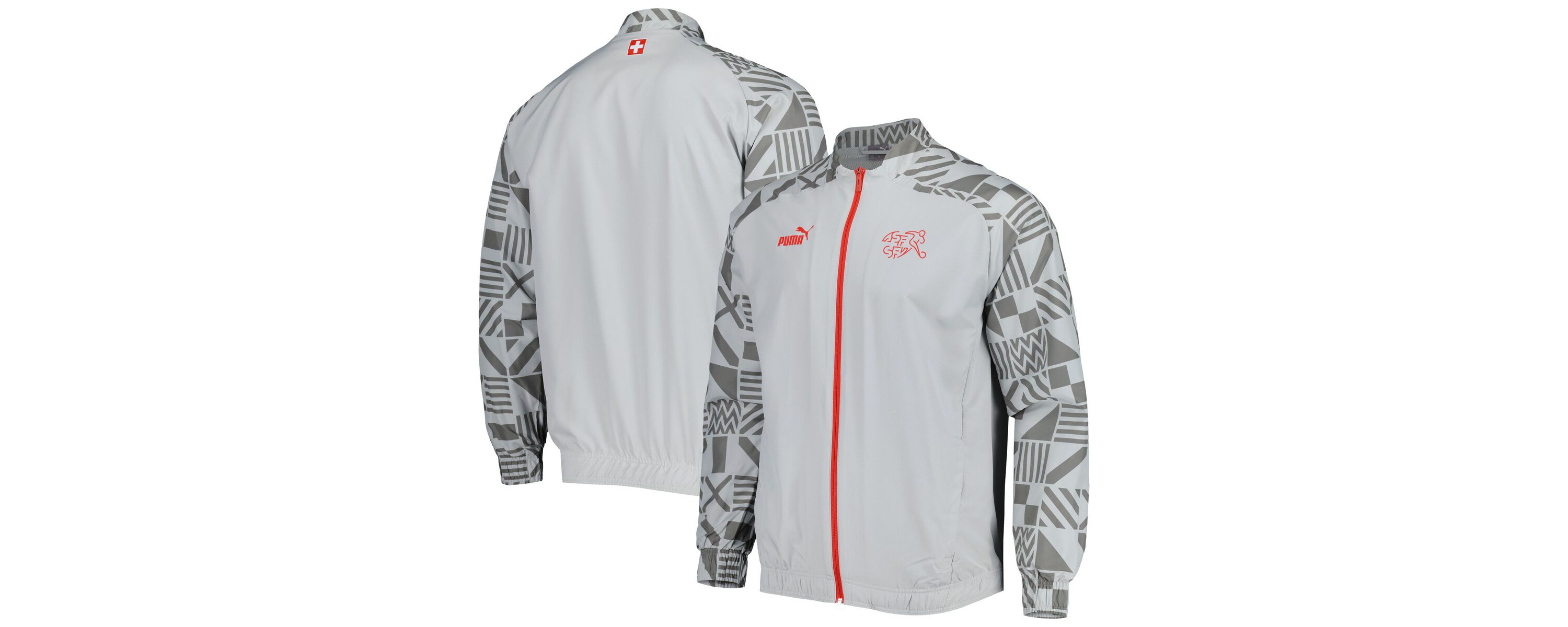 Soccer National Teams Switzerland National Team Pre-Match Raglan Full-Zip Training Jacket