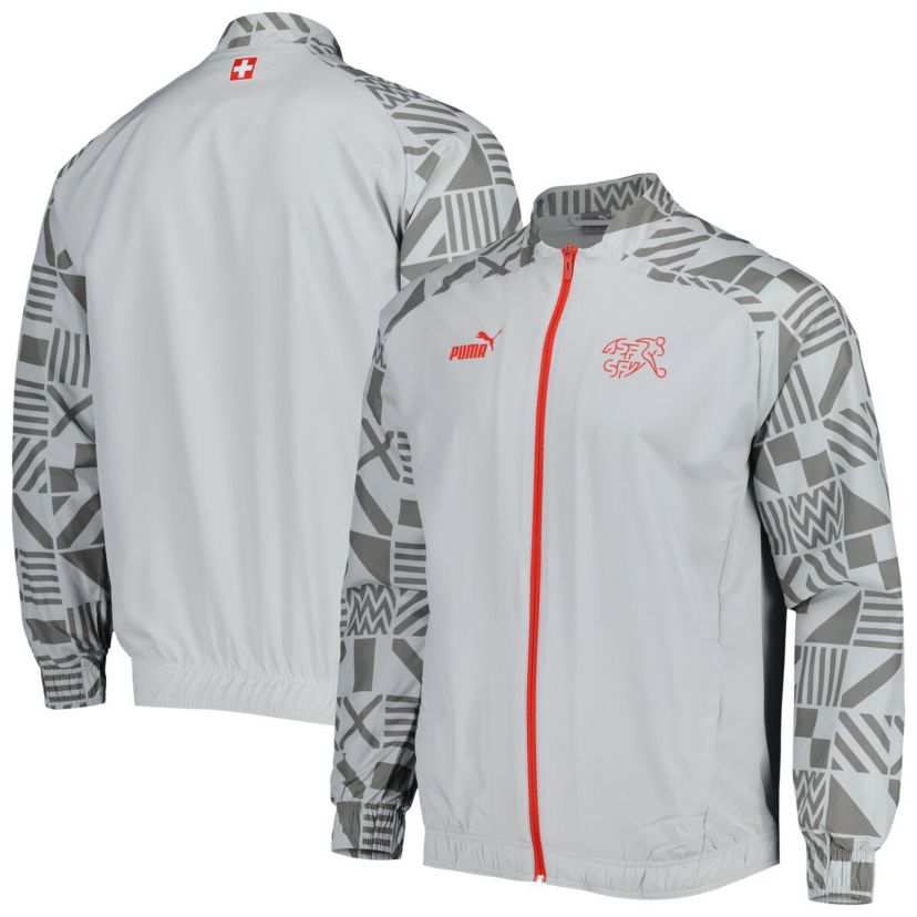 Soccer National Teams Switzerland National Team Pre-Match Raglan Full-Zip Training Jacket