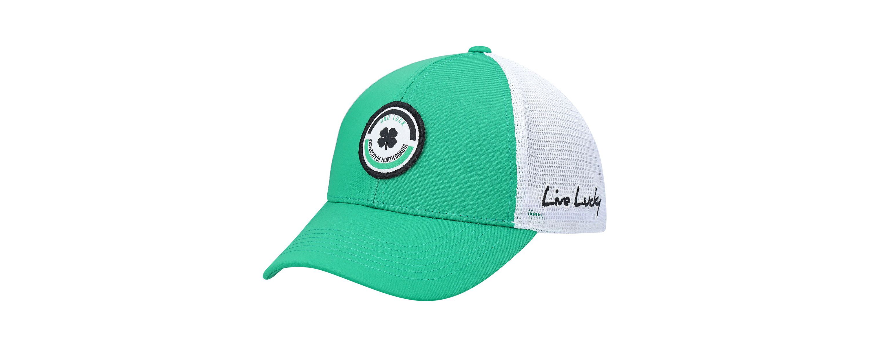 NCAA Kelly Green/White North Dakota Motto Trucker Snapback Hat