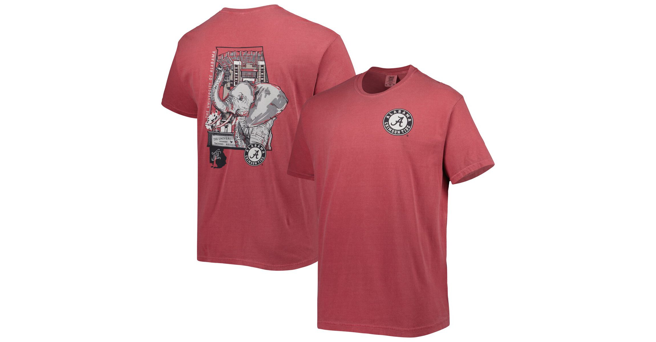 Alabama Crimson Tide NCAA Alabama Tide Hyperlocal Elephant T-Shirt